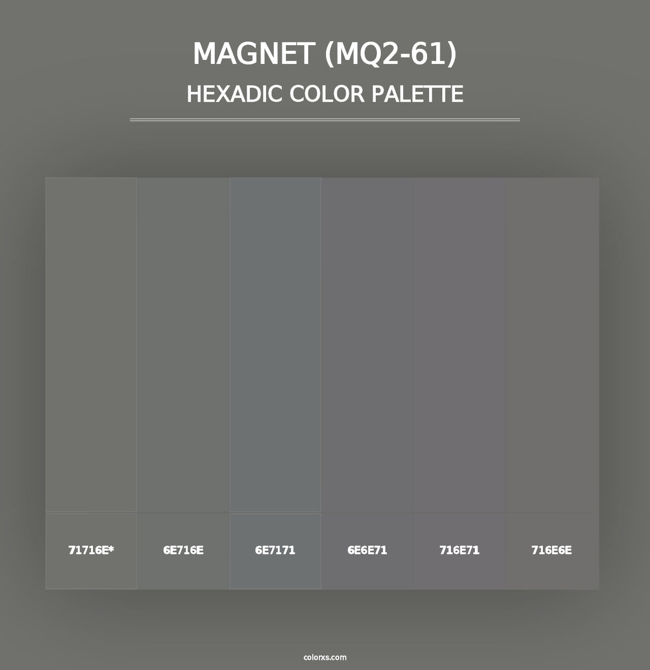 Magnet (MQ2-61) - Hexadic Color Palette