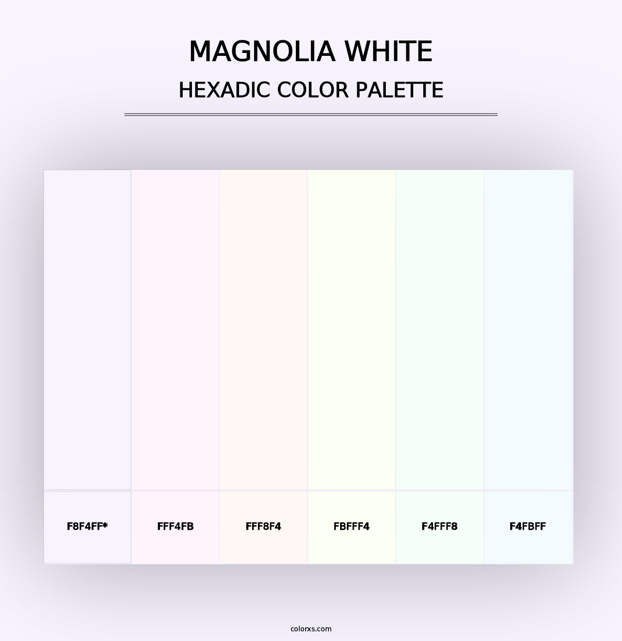 Magnolia White - Hexadic Color Palette