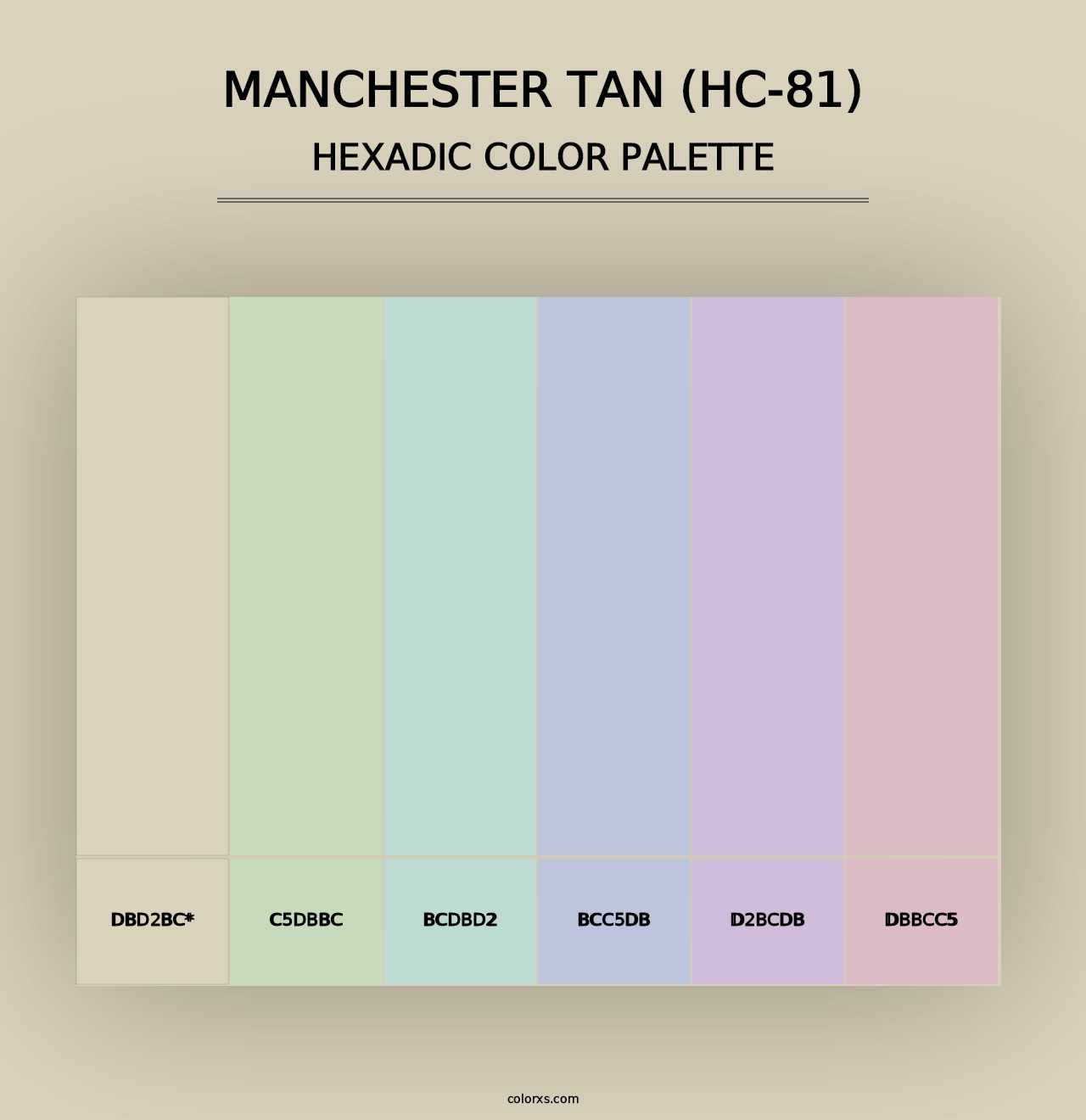 Manchester Tan (HC-81) - Hexadic Color Palette