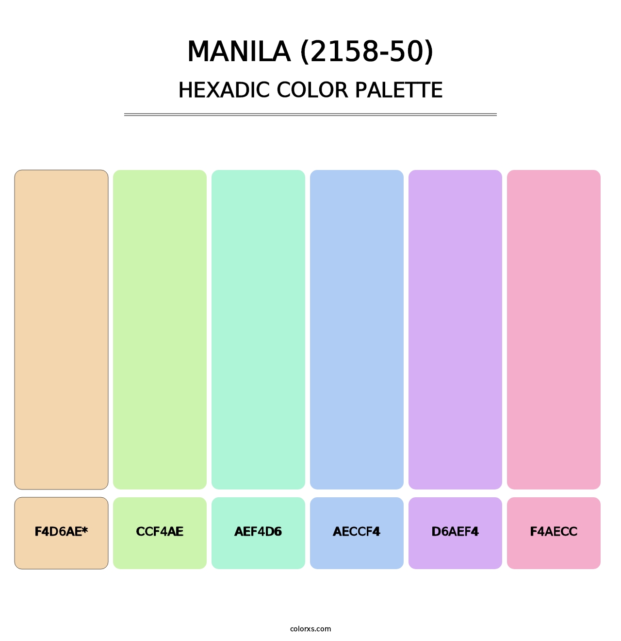 Manila (2158-50) - Hexadic Color Palette