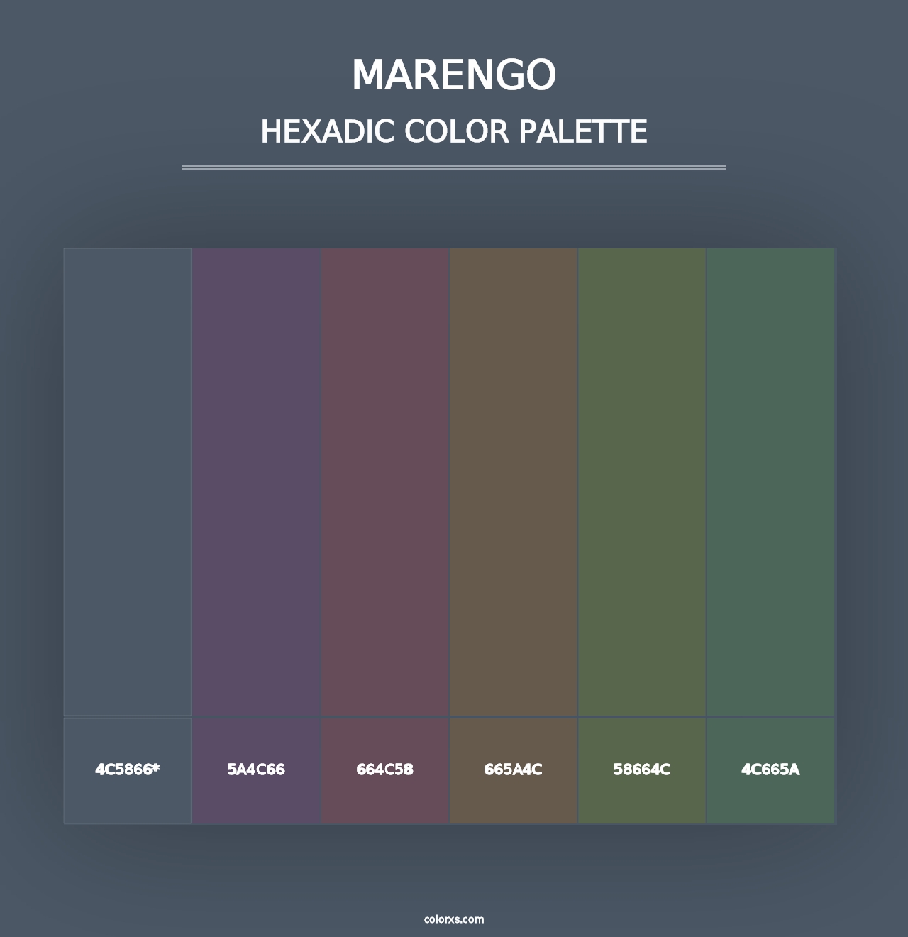 Marengo - Hexadic Color Palette