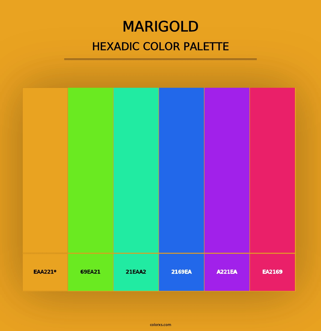 Marigold - Hexadic Color Palette