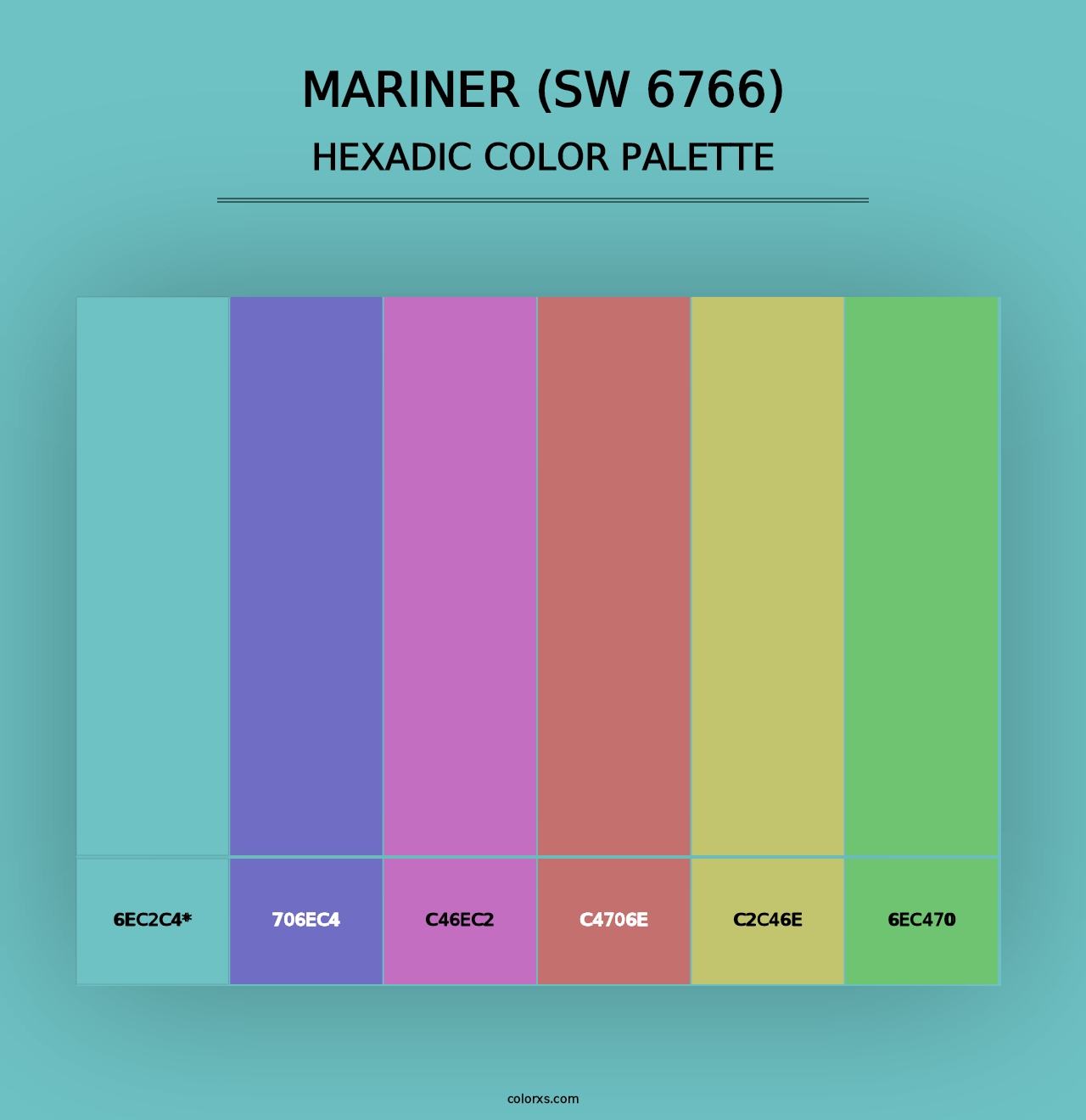 Mariner (SW 6766) - Hexadic Color Palette