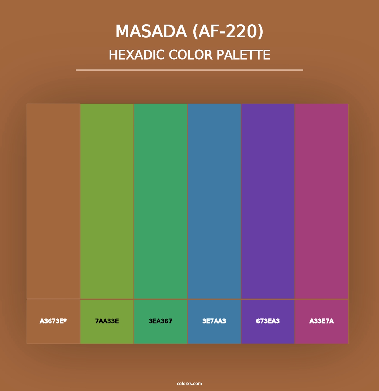 Masada (AF-220) - Hexadic Color Palette