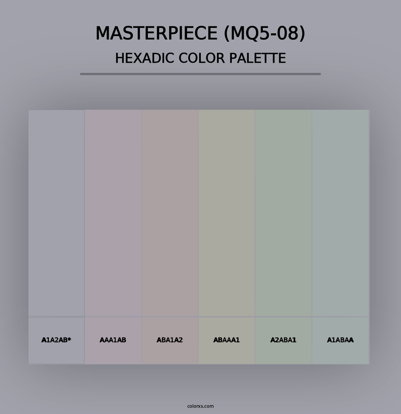 Masterpiece (MQ5-08) - Hexadic Color Palette