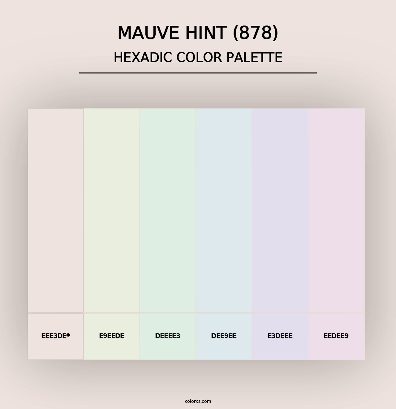 Mauve Hint (878) - Hexadic Color Palette