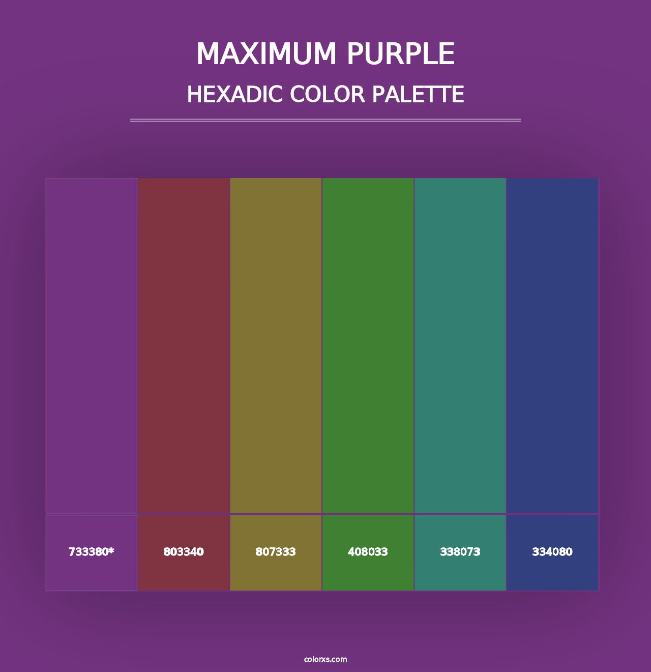 Maximum Purple - Hexadic Color Palette