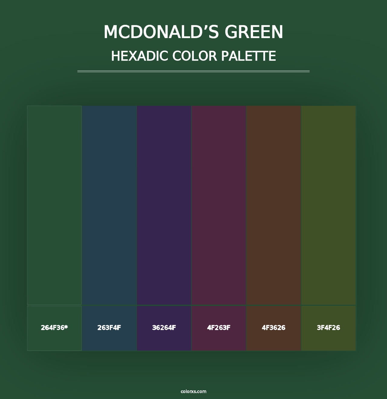 McDonald’s Green - Hexadic Color Palette