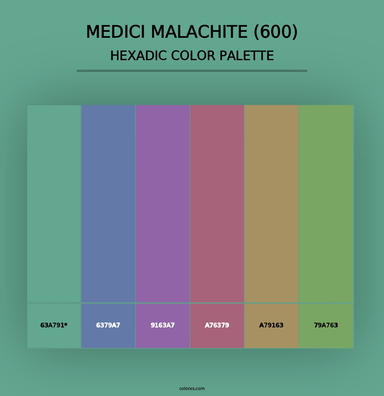 Medici Malachite (600) - Hexadic Color Palette