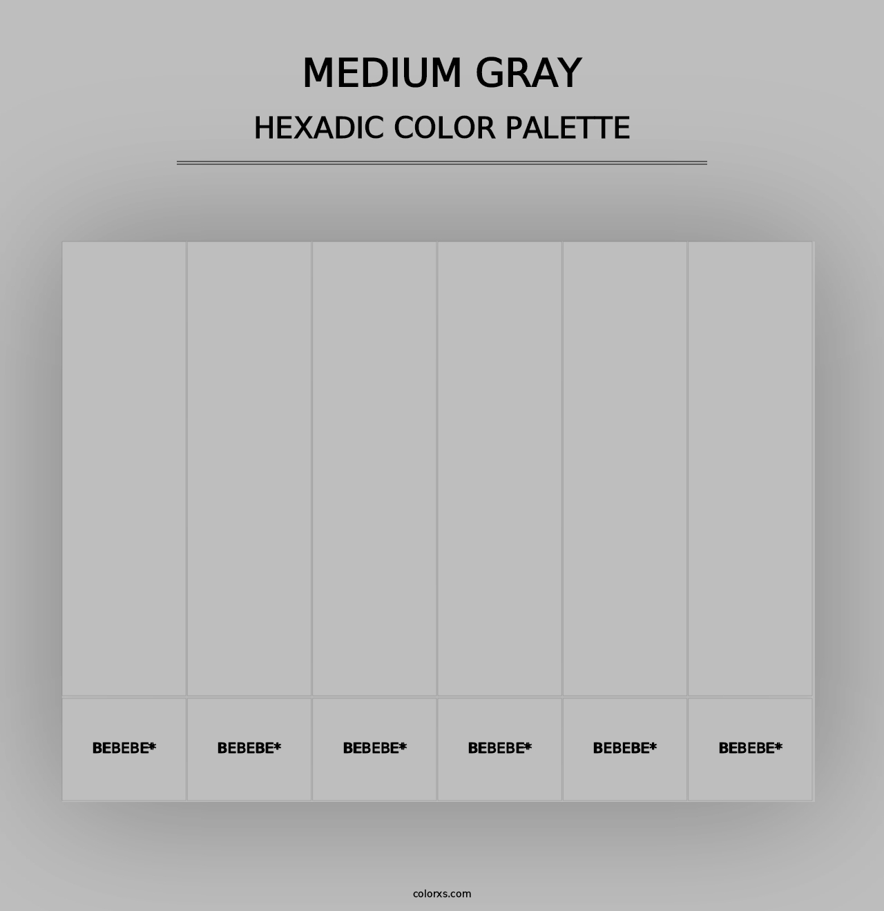 Medium Gray - Hexadic Color Palette