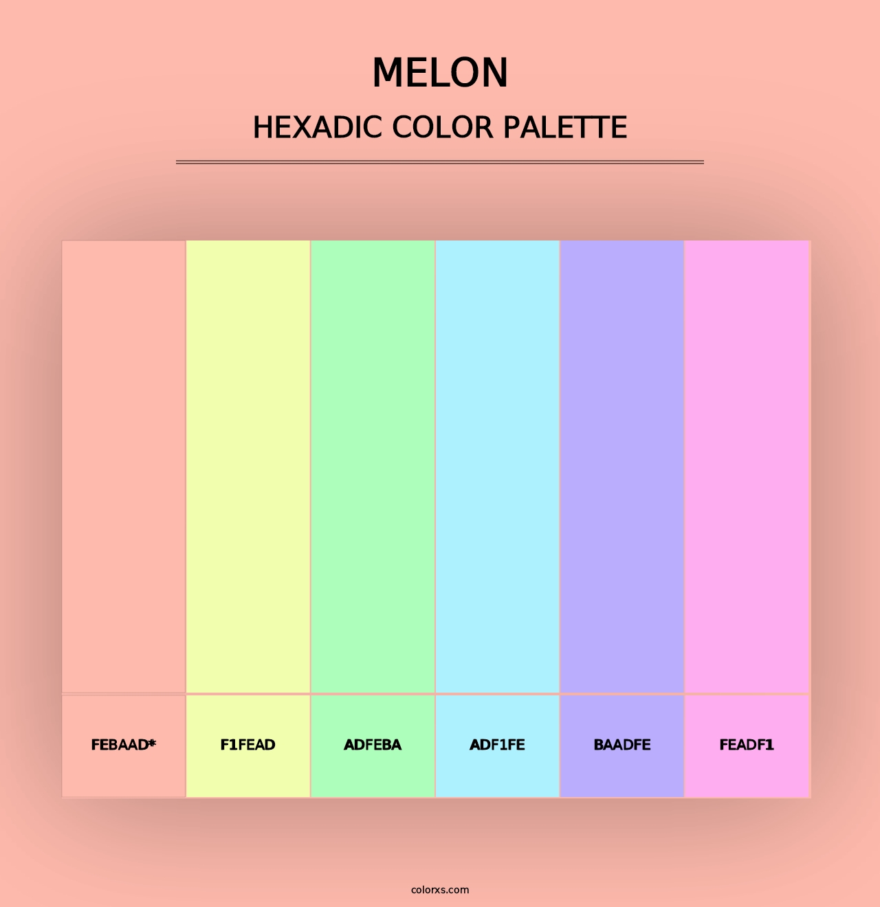 Melon - Hexadic Color Palette