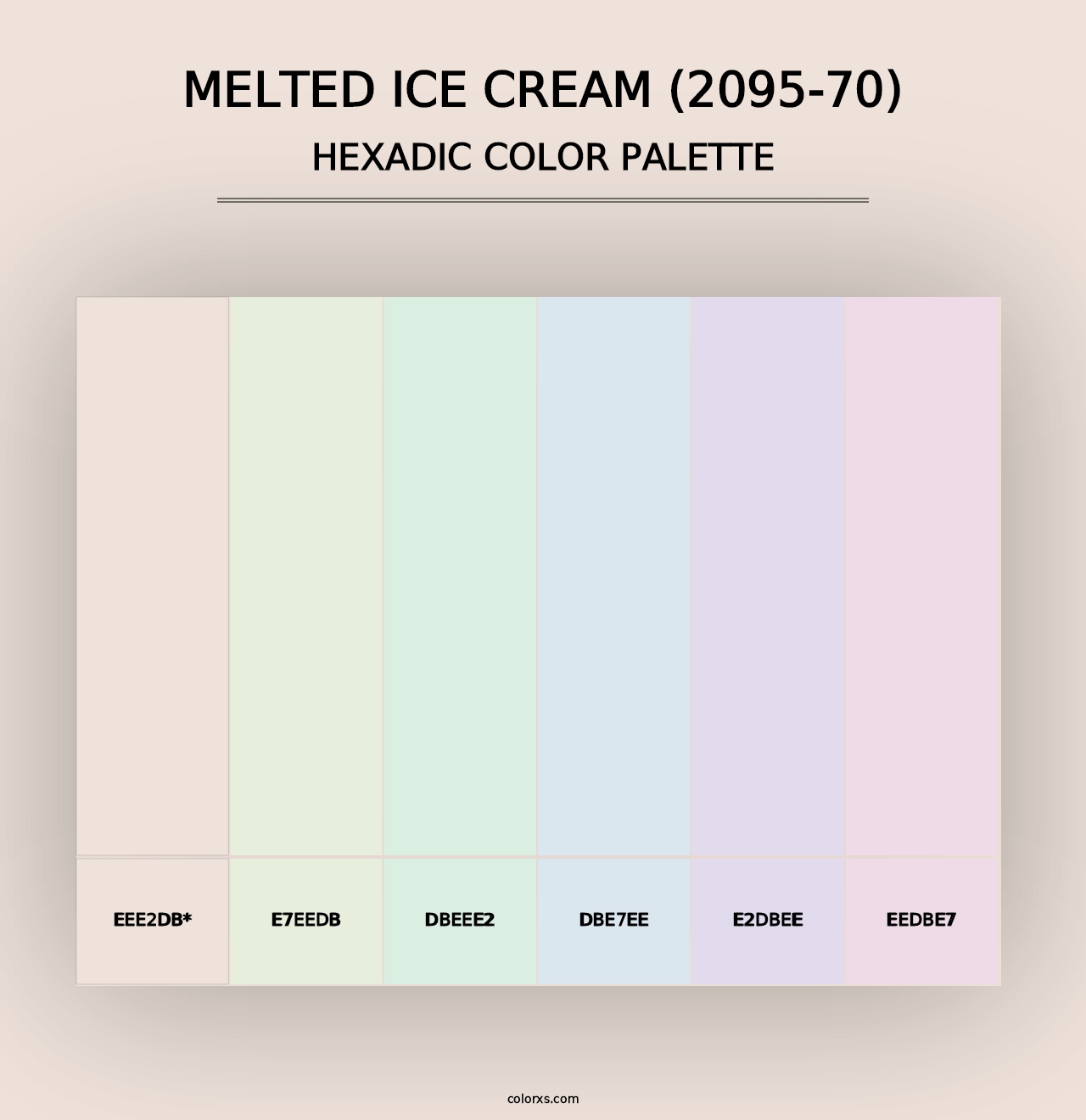 Melted Ice Cream (2095-70) - Hexadic Color Palette