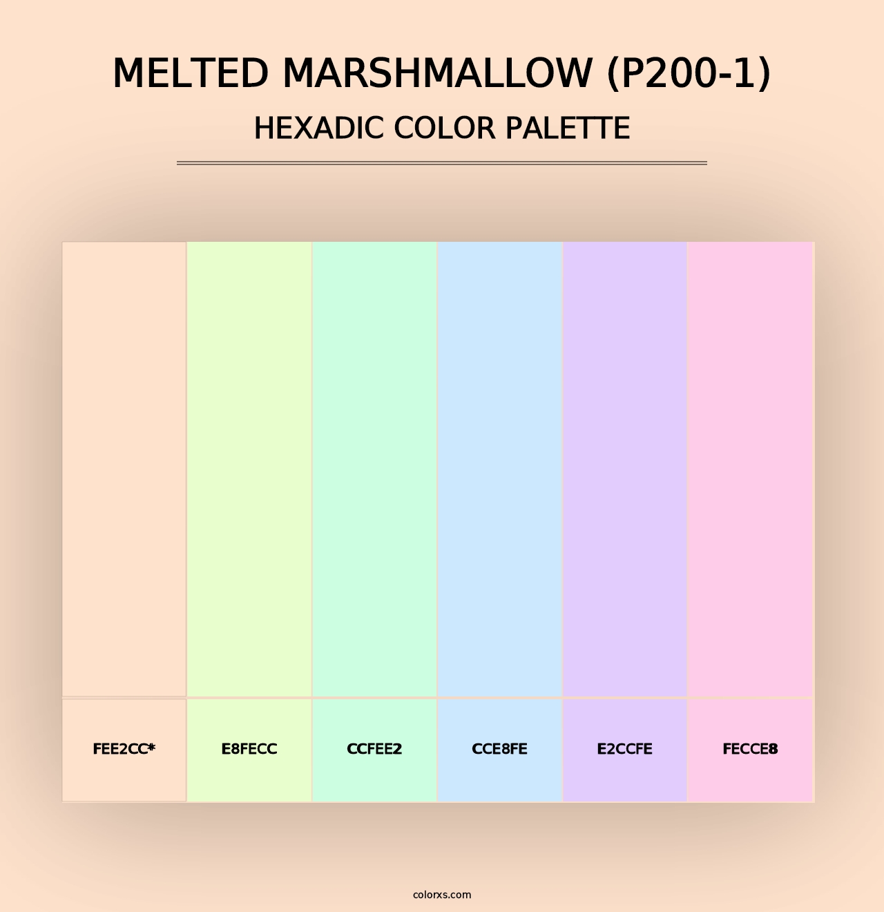 Melted Marshmallow (P200-1) - Hexadic Color Palette