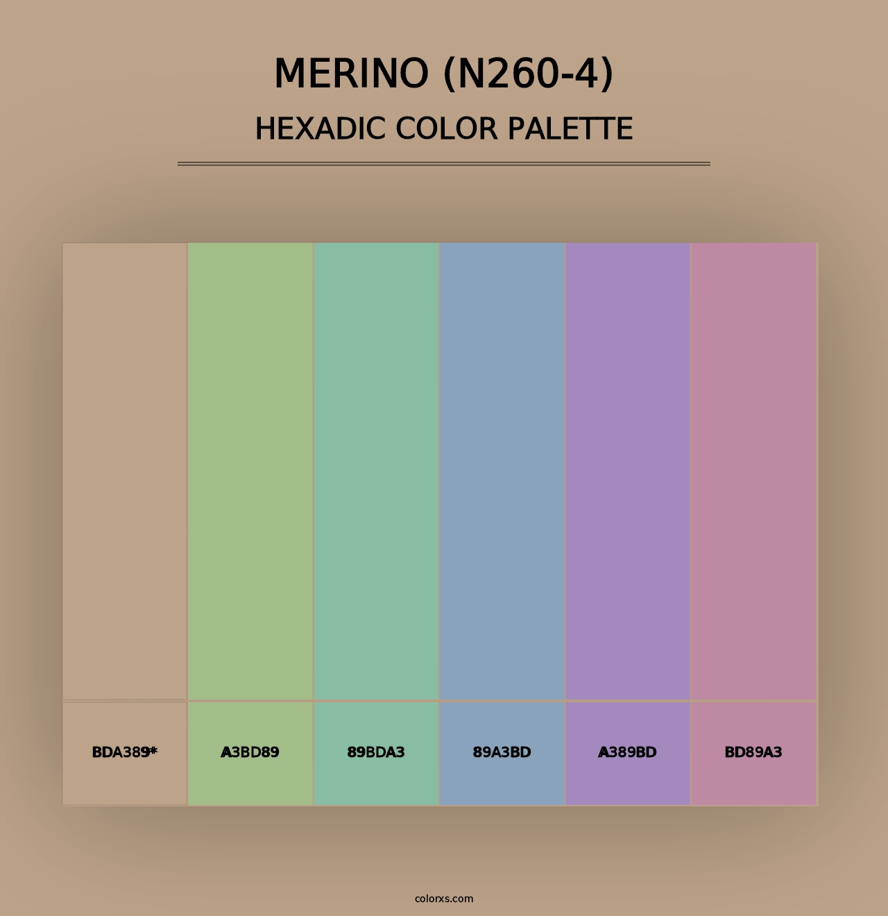 Merino (N260-4) - Hexadic Color Palette