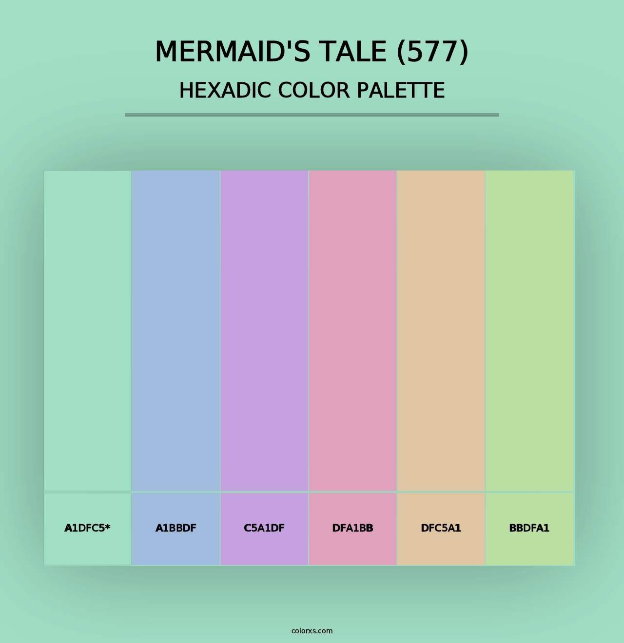 Mermaid's Tale (577) - Hexadic Color Palette