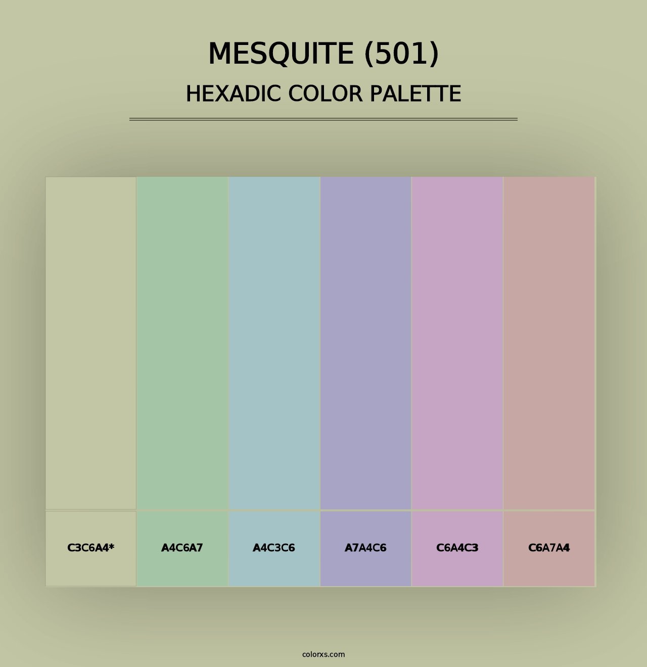 Mesquite (501) - Hexadic Color Palette