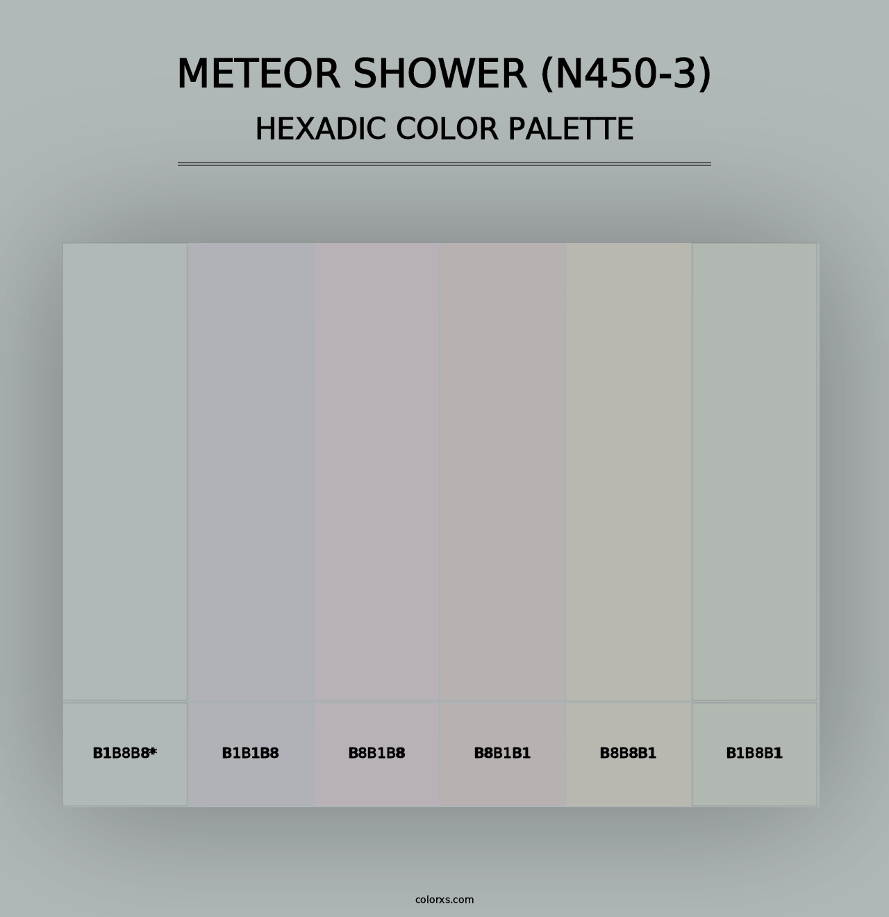 Meteor Shower (N450-3) - Hexadic Color Palette