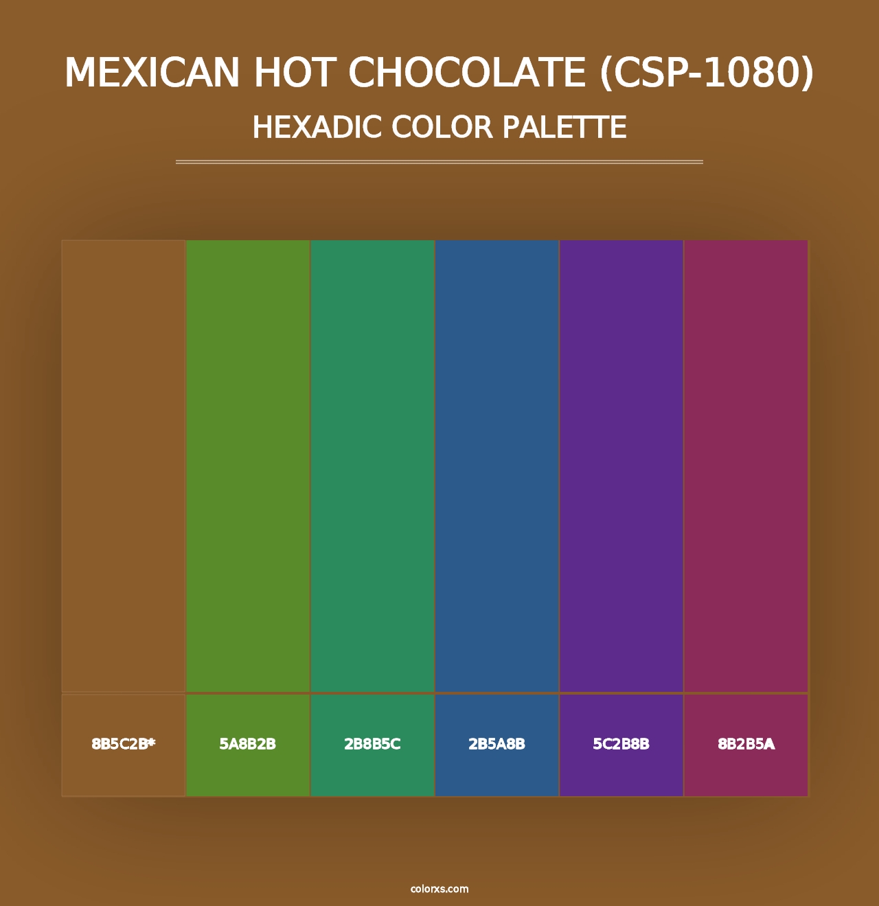 Mexican Hot Chocolate (CSP-1080) - Hexadic Color Palette