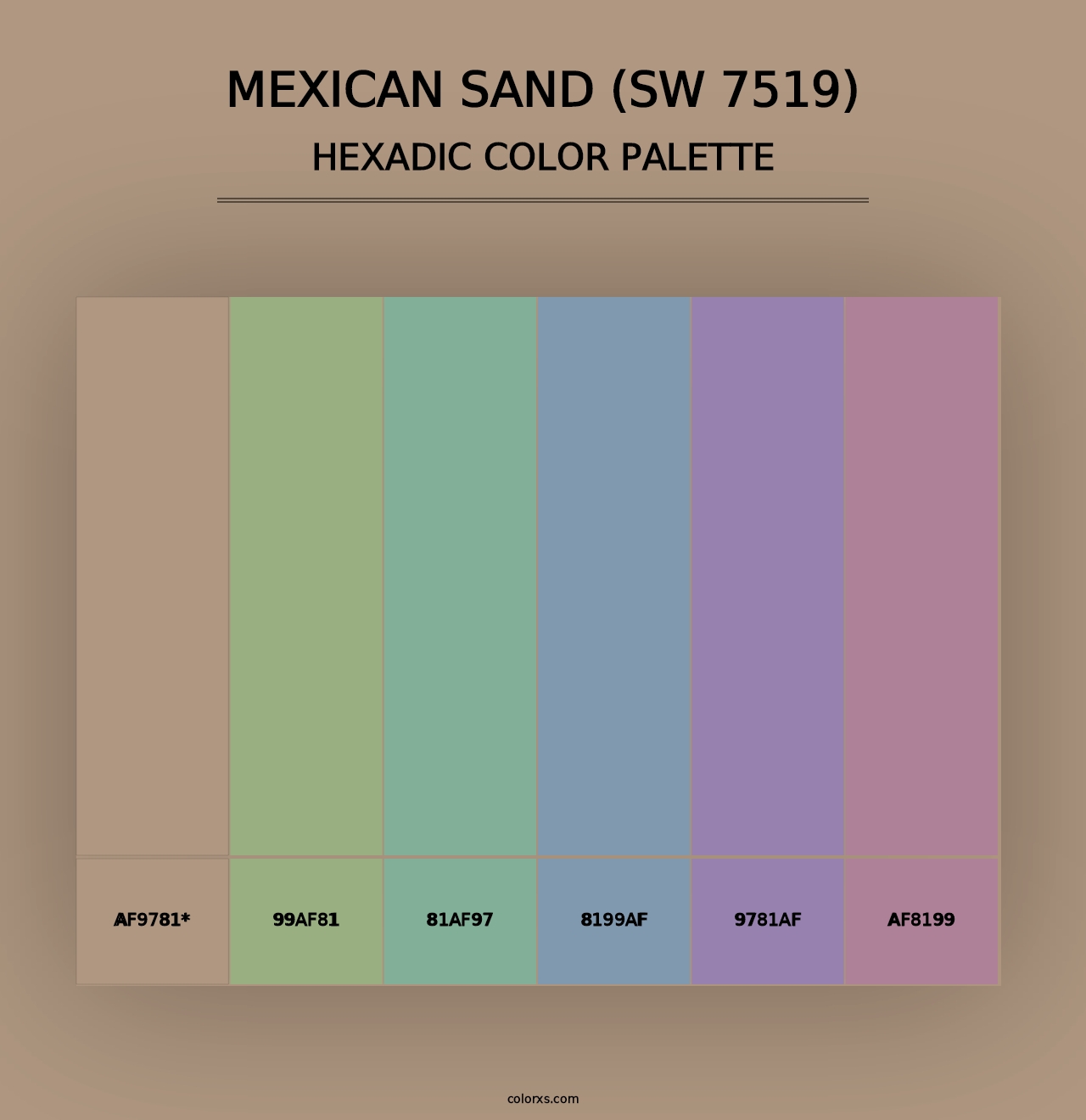 Mexican Sand (SW 7519) - Hexadic Color Palette