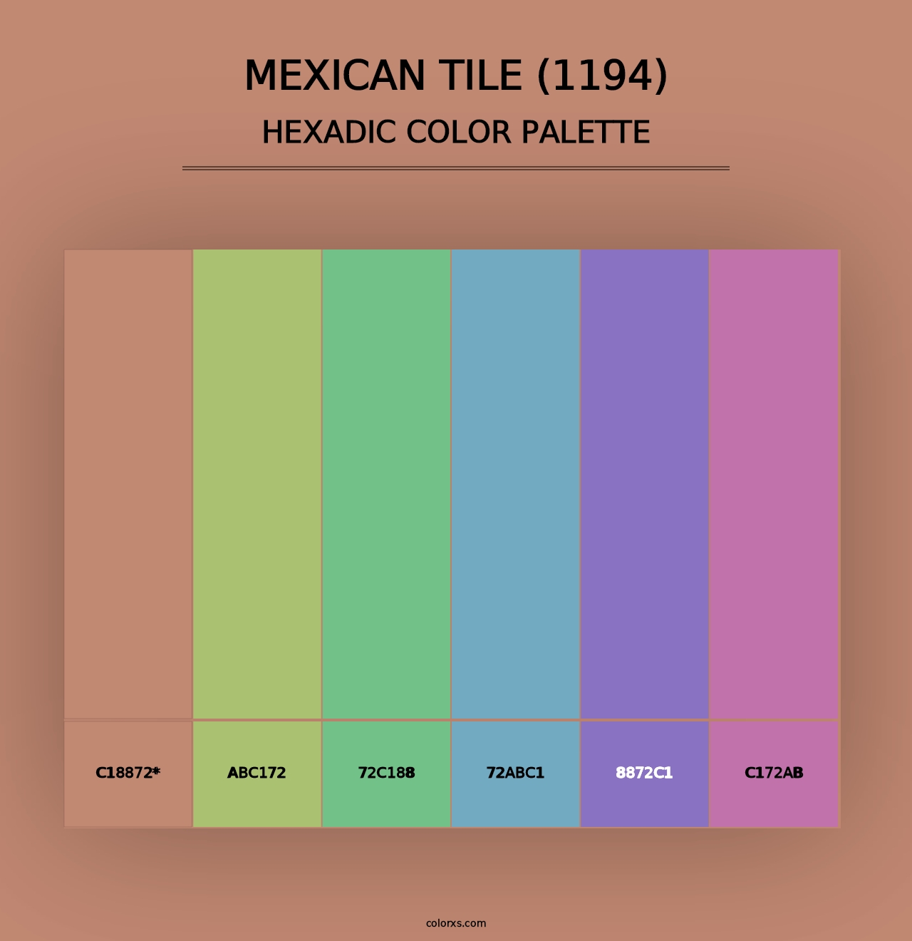 Mexican Tile (1194) - Hexadic Color Palette