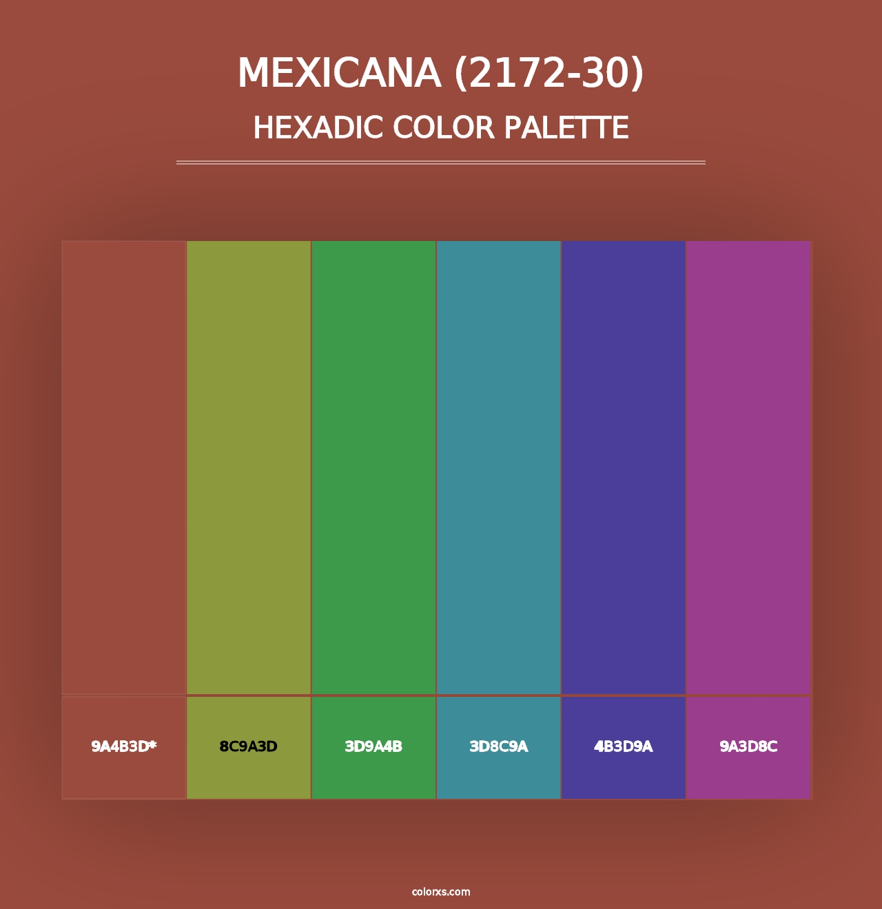 Mexicana (2172-30) - Hexadic Color Palette