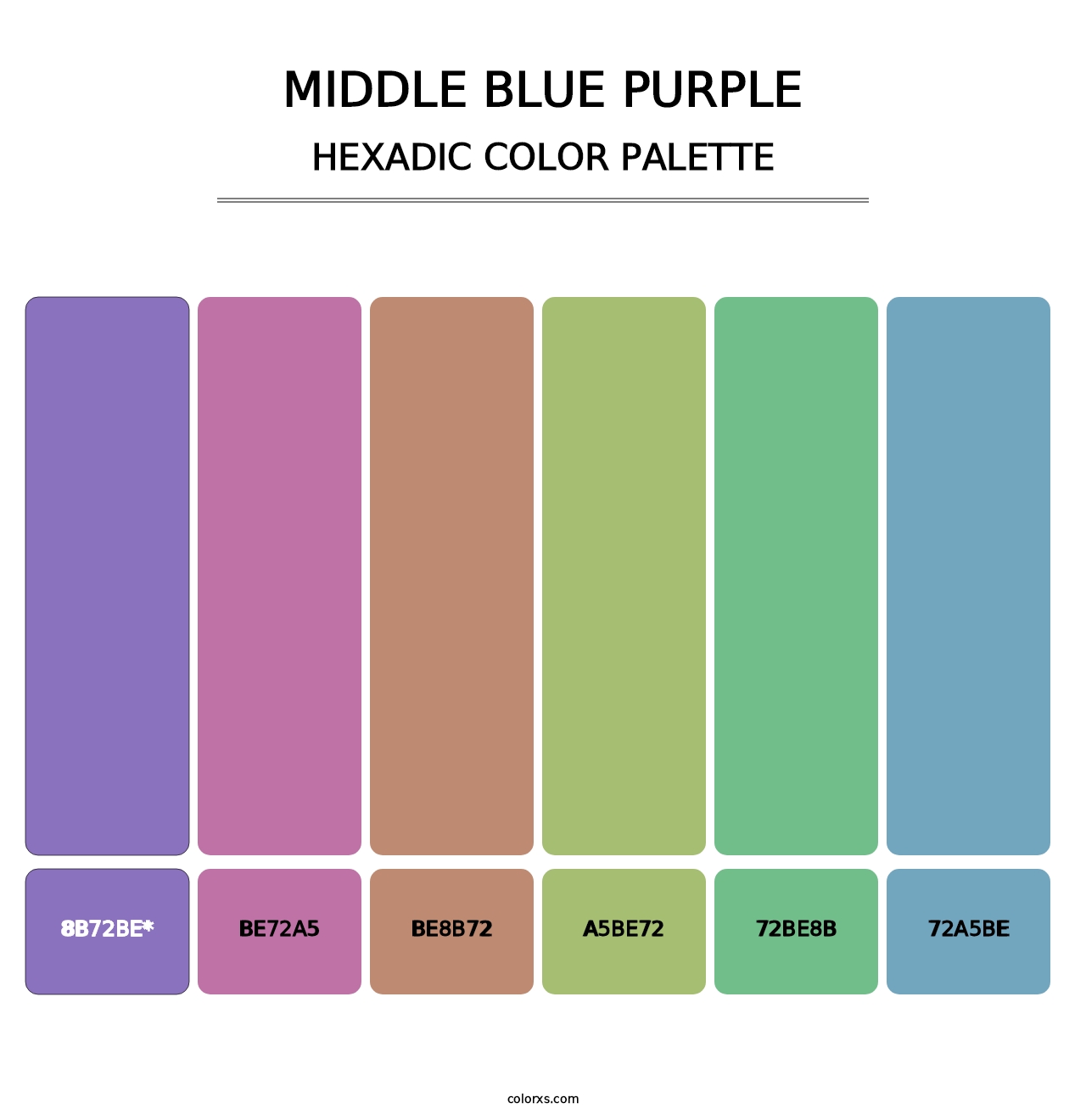 Middle Blue Purple - Hexadic Color Palette