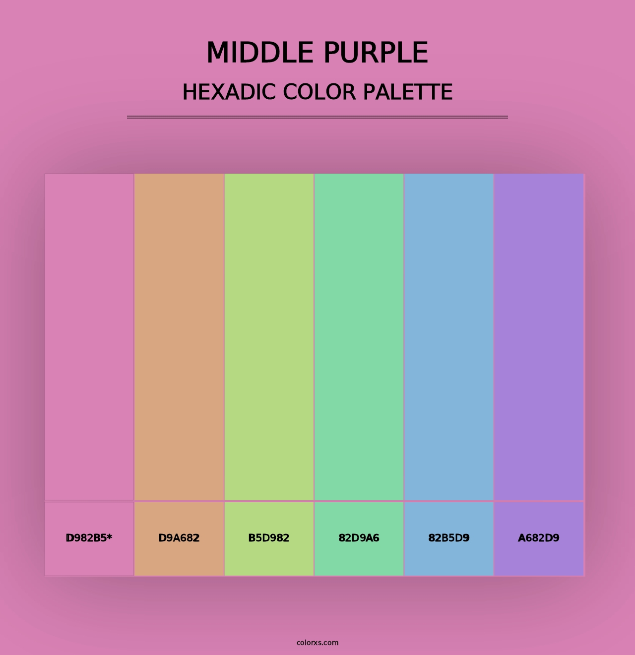 Middle Purple - Hexadic Color Palette