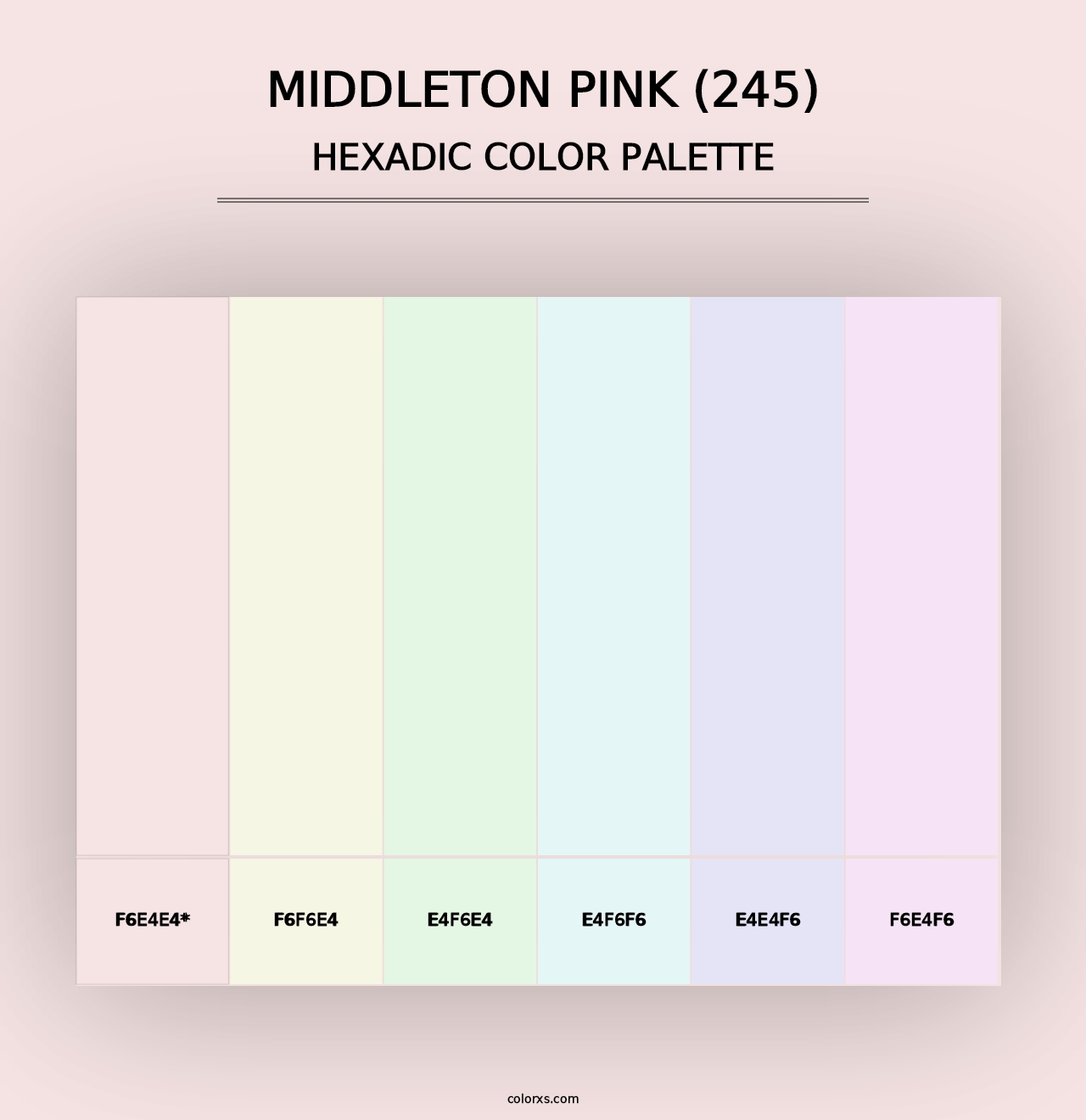 Middleton Pink (245) - Hexadic Color Palette