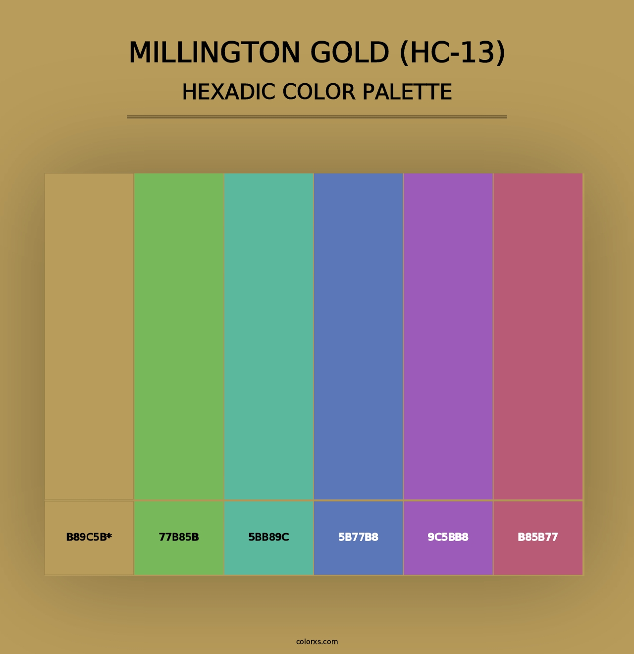 Millington Gold (HC-13) - Hexadic Color Palette