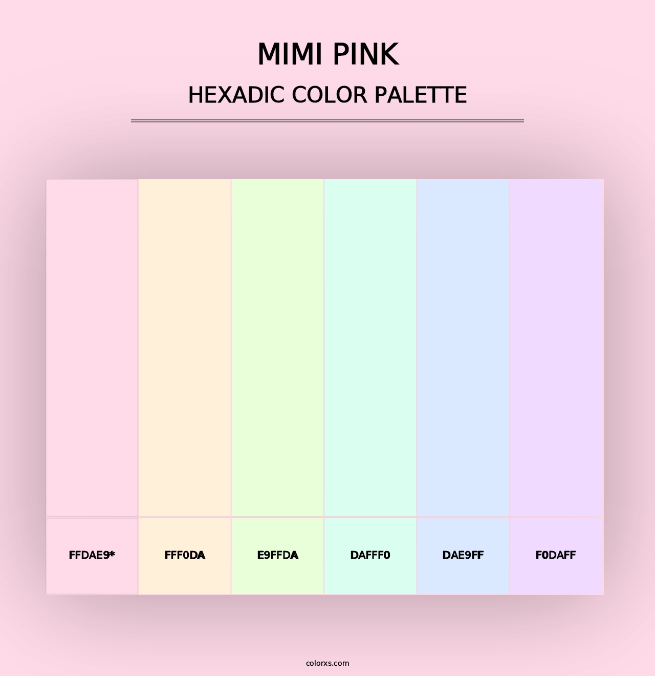 Mimi Pink - Hexadic Color Palette