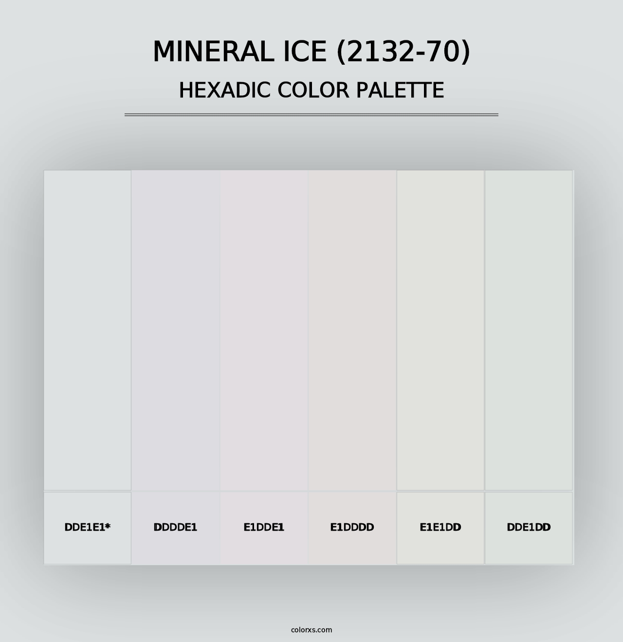 Mineral Ice (2132-70) - Hexadic Color Palette