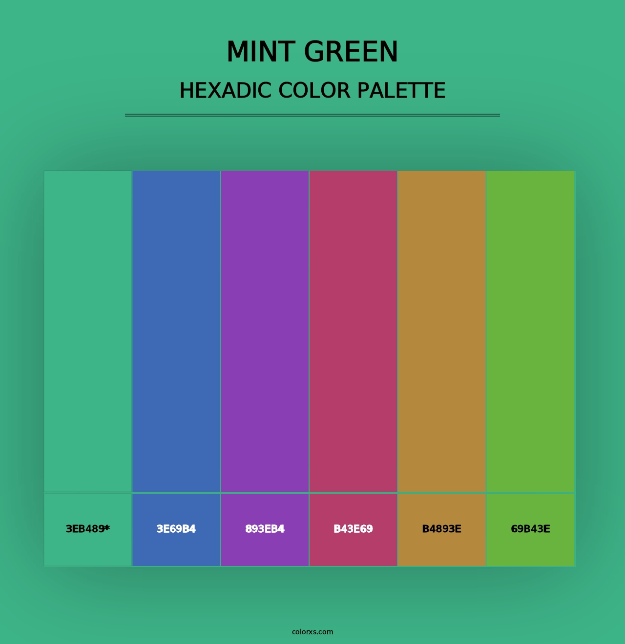 Mint Green - Hexadic Color Palette