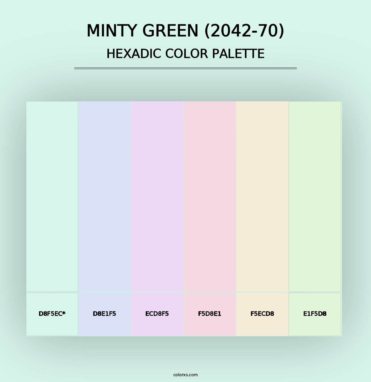 Minty Green (2042-70) - Hexadic Color Palette