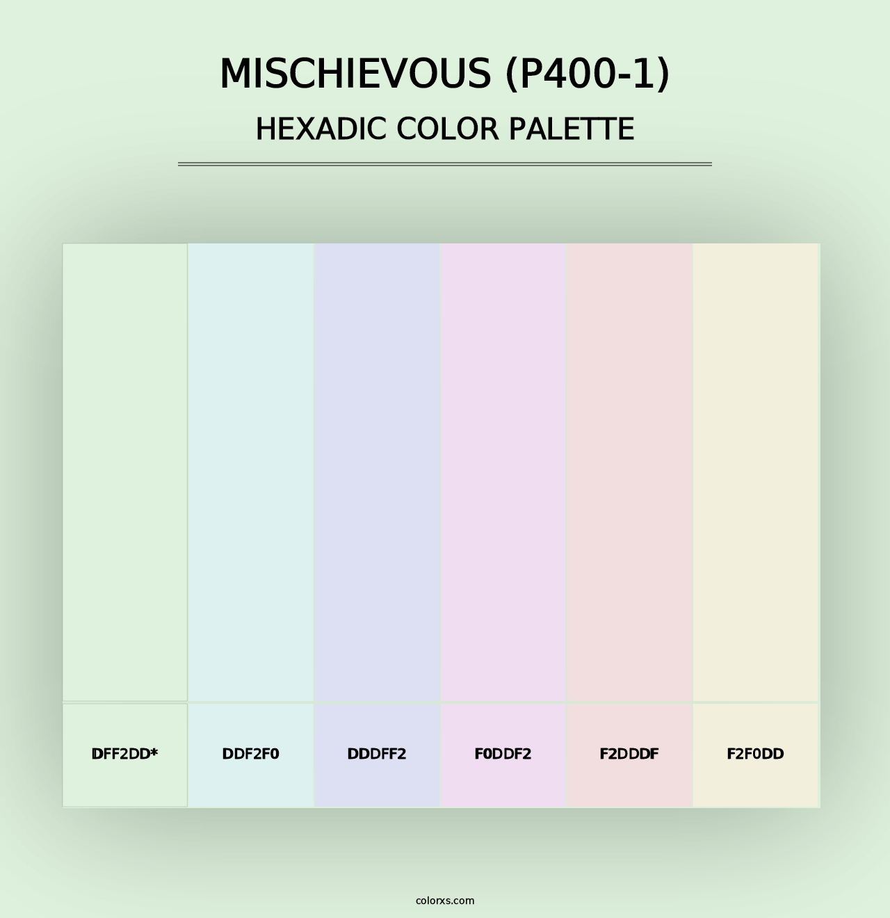 Mischievous (P400-1) - Hexadic Color Palette