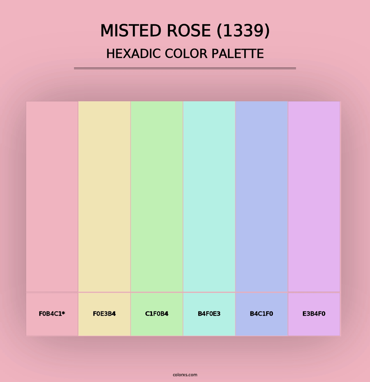 Misted Rose (1339) - Hexadic Color Palette