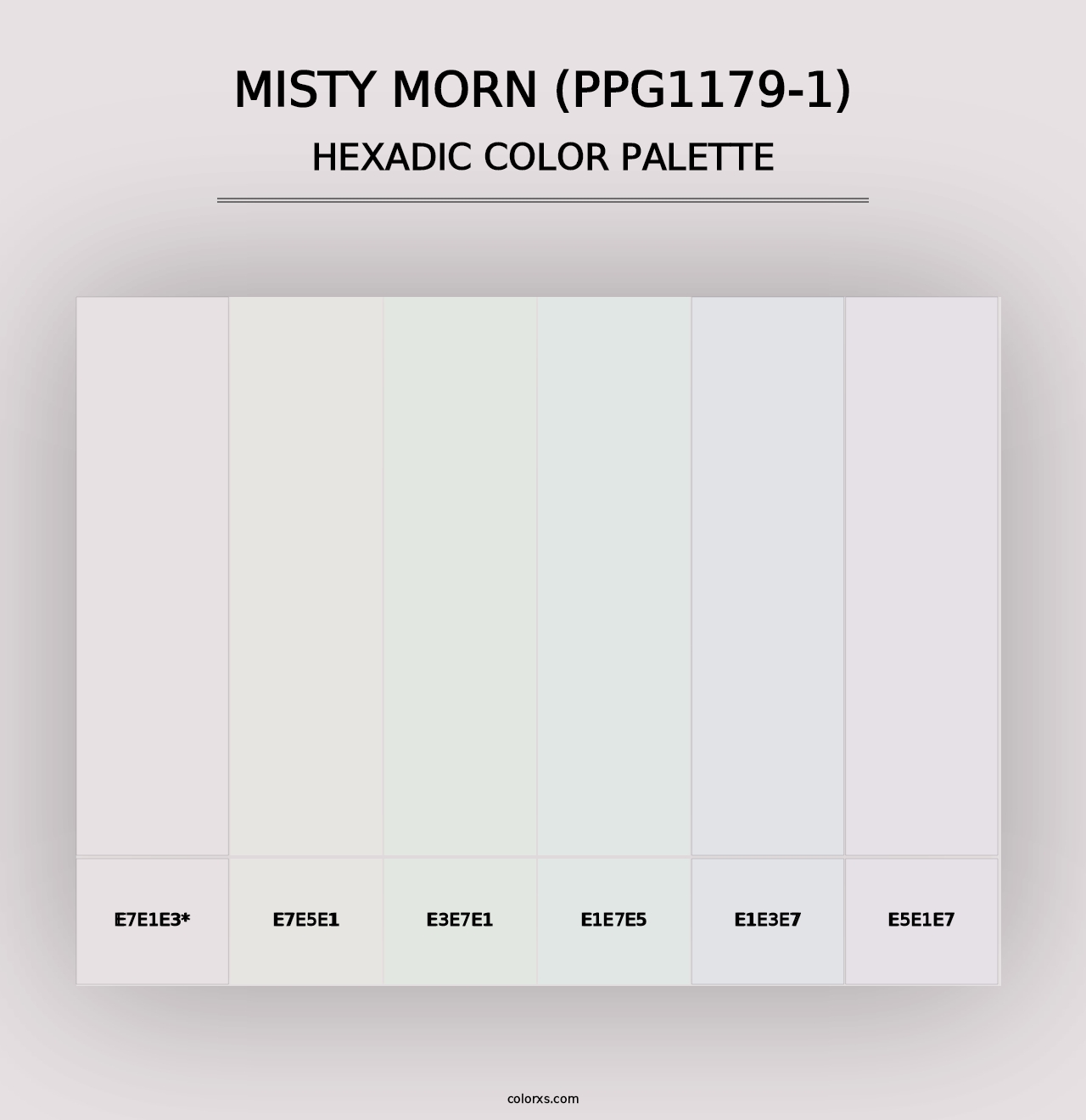 Misty Morn (PPG1179-1) - Hexadic Color Palette