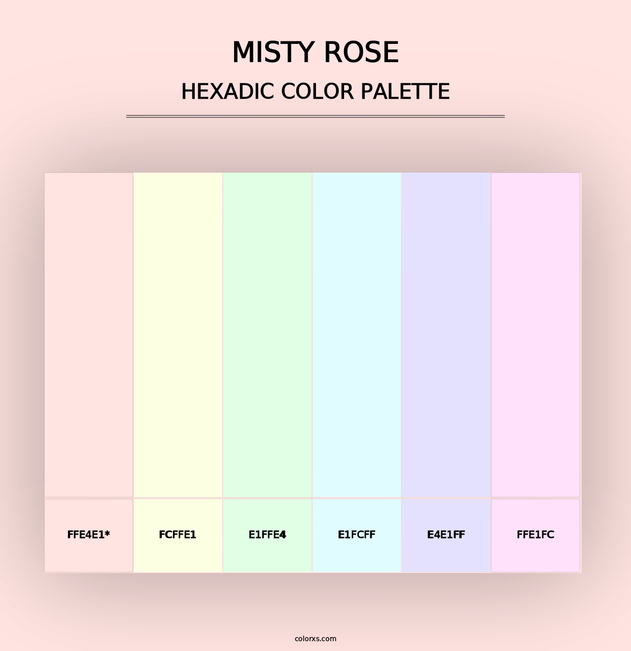 Misty Rose - Hexadic Color Palette