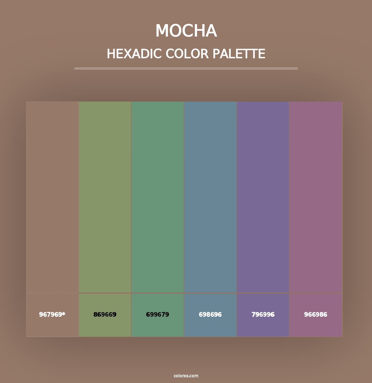 Mocha - Hexadic Color Palette