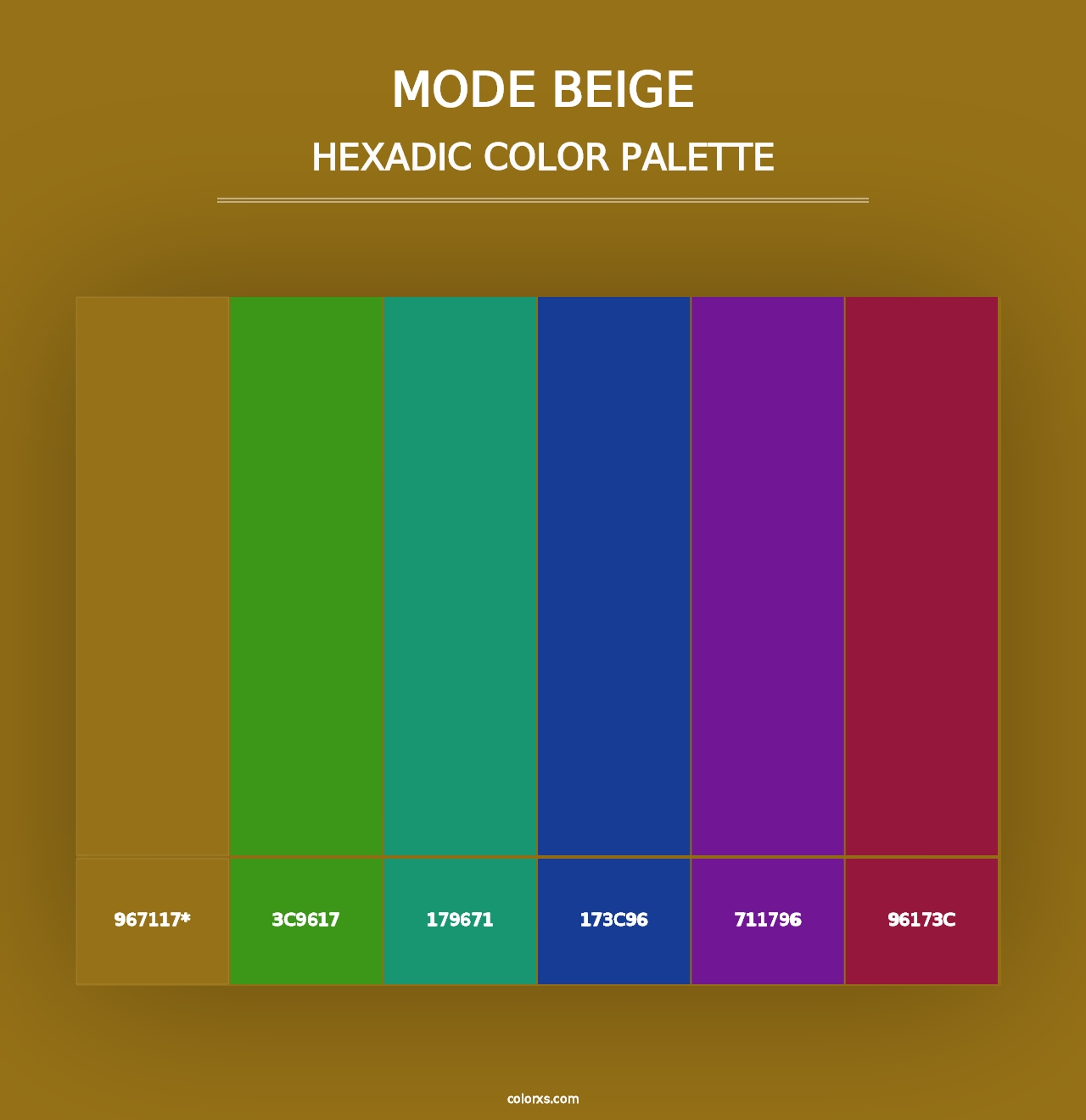 Mode Beige - Hexadic Color Palette