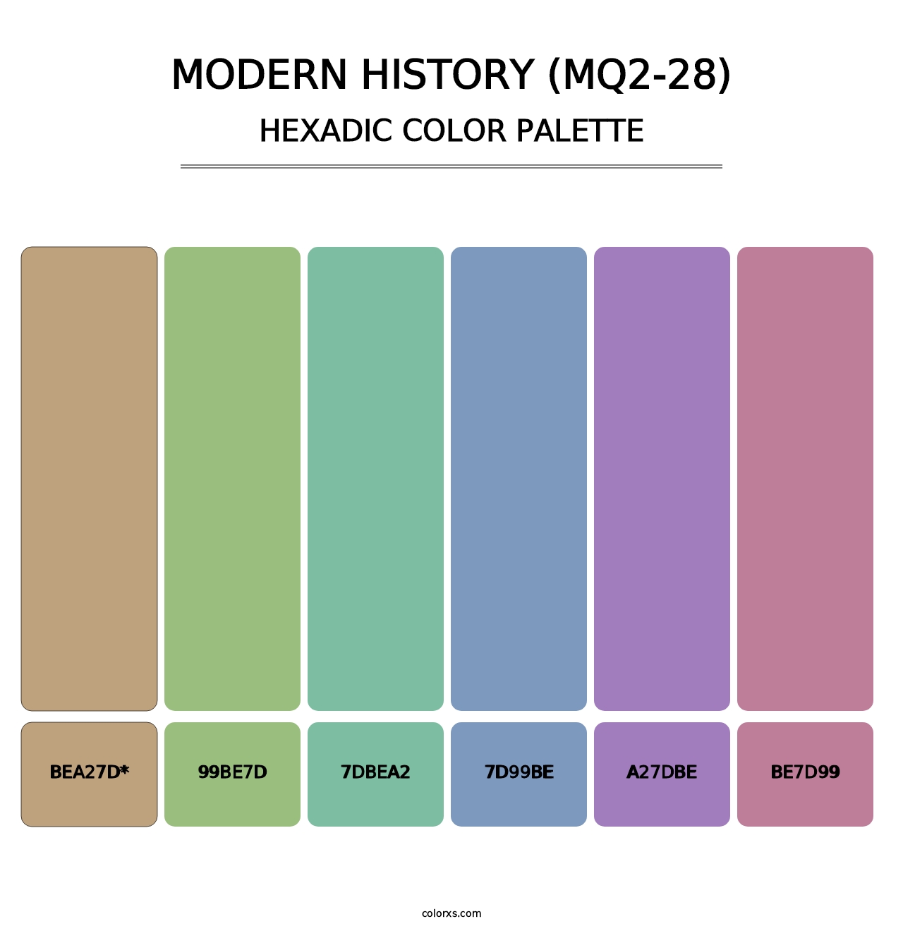 Modern History (MQ2-28) - Hexadic Color Palette