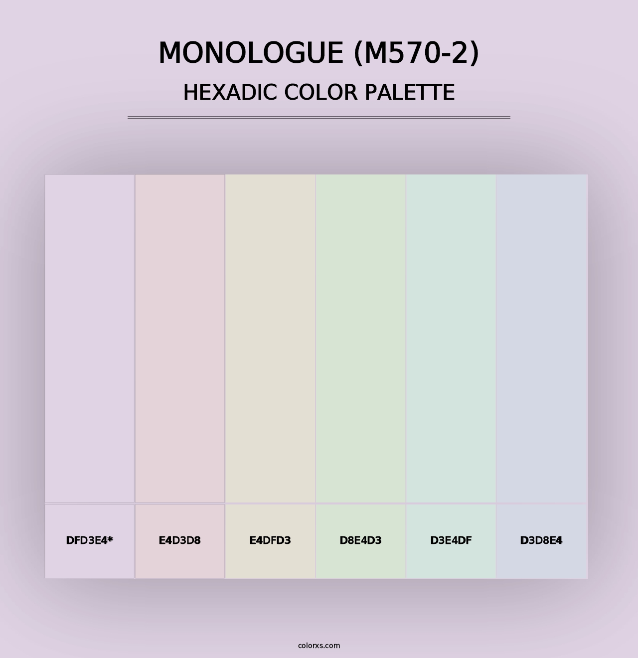 Monologue (M570-2) - Hexadic Color Palette