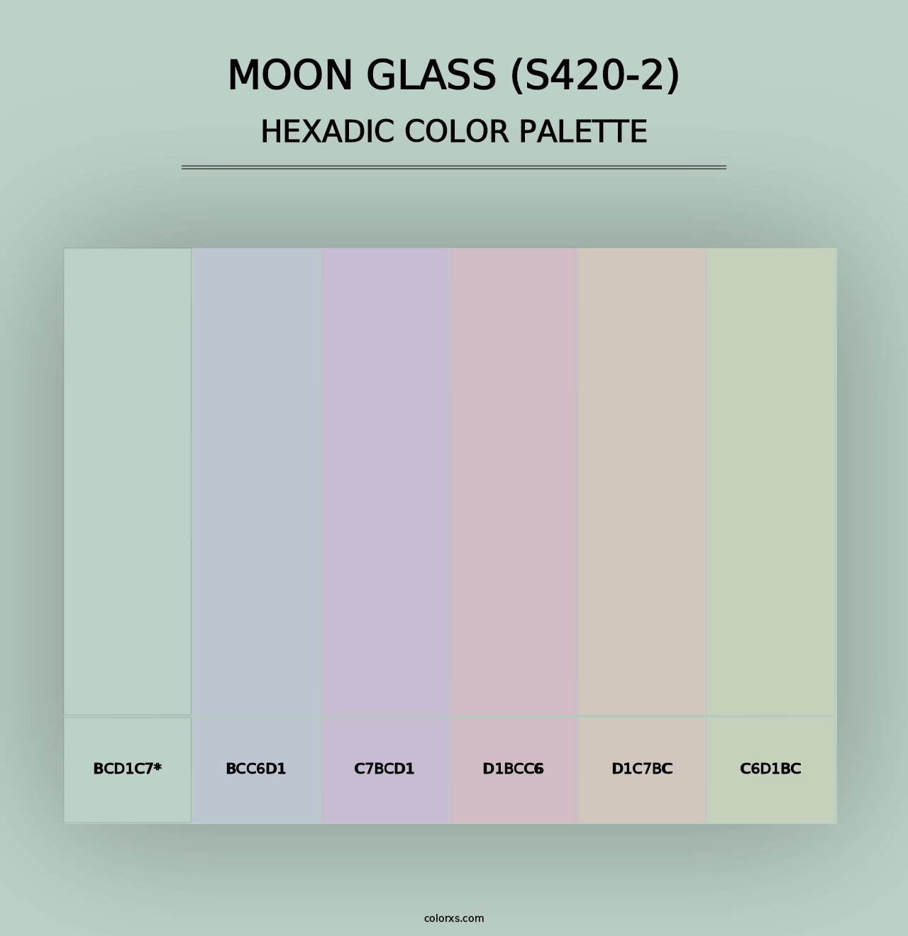 Moon Glass (S420-2) - Hexadic Color Palette