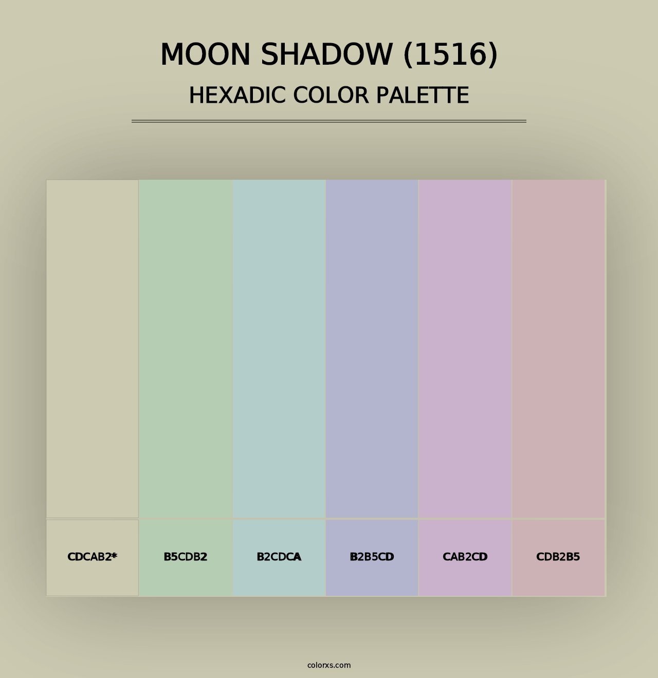 Moon Shadow (1516) - Hexadic Color Palette