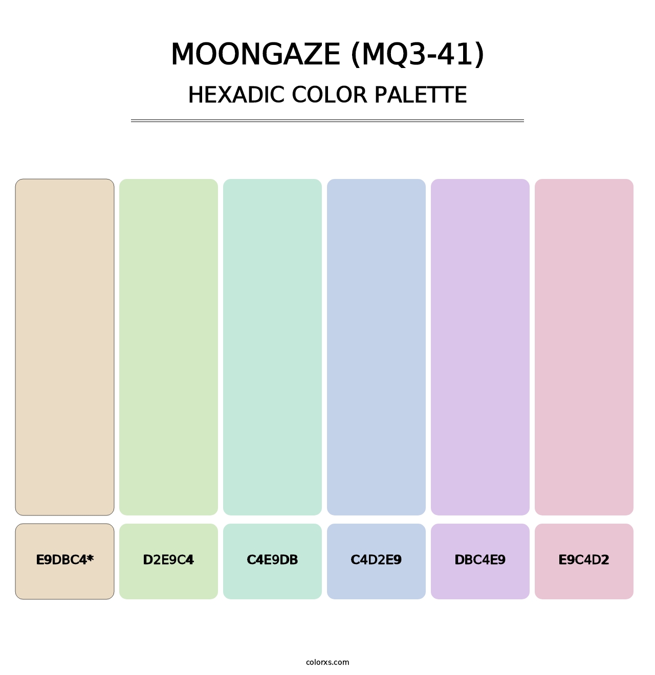 Moongaze (MQ3-41) - Hexadic Color Palette