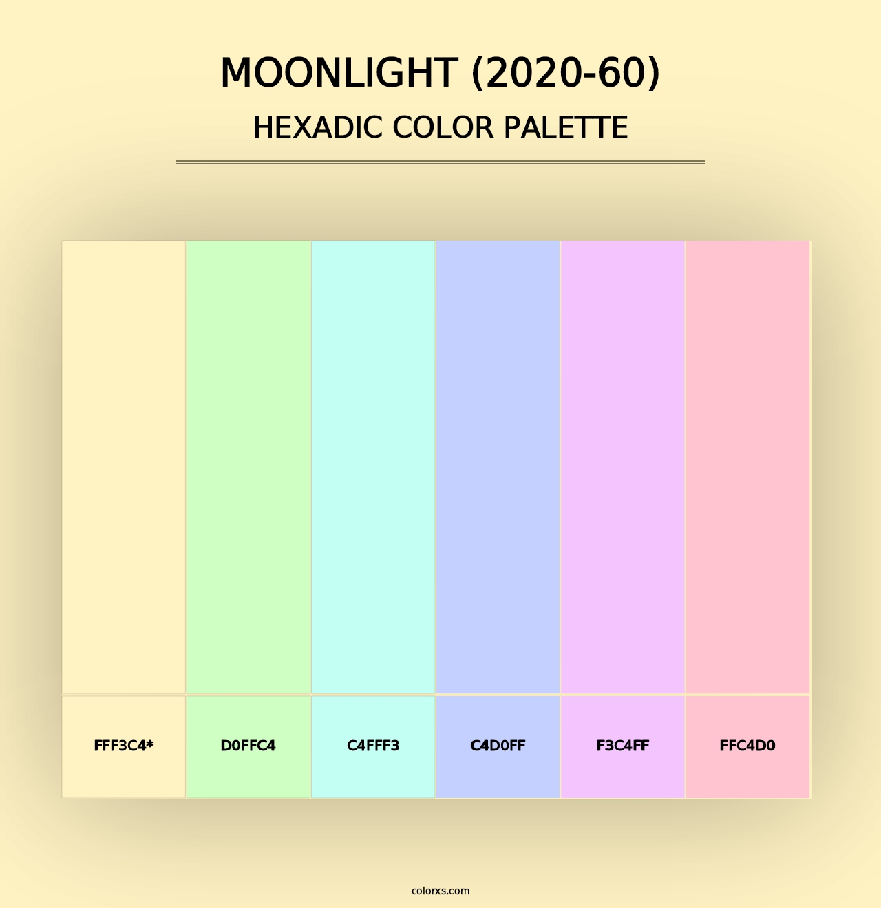 Moonlight (2020-60) - Hexadic Color Palette