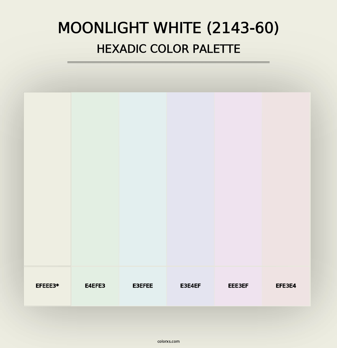 Moonlight White (2143-60) - Hexadic Color Palette