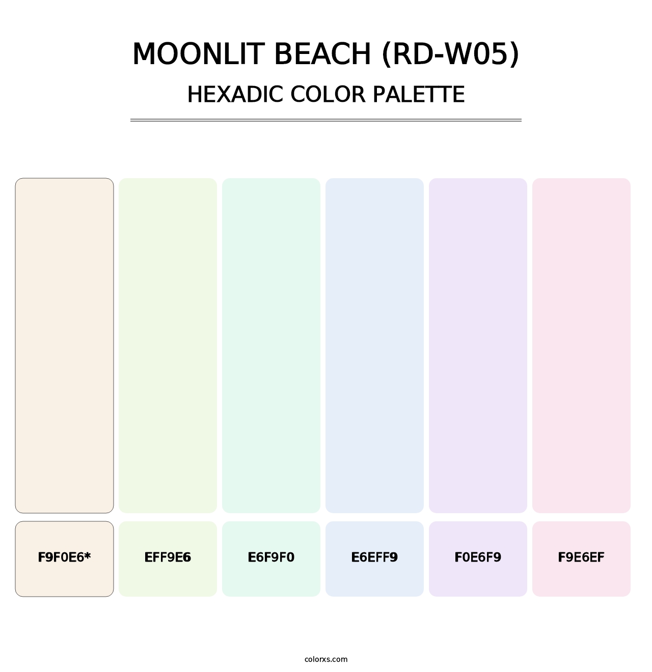 Moonlit Beach (RD-W05) - Hexadic Color Palette