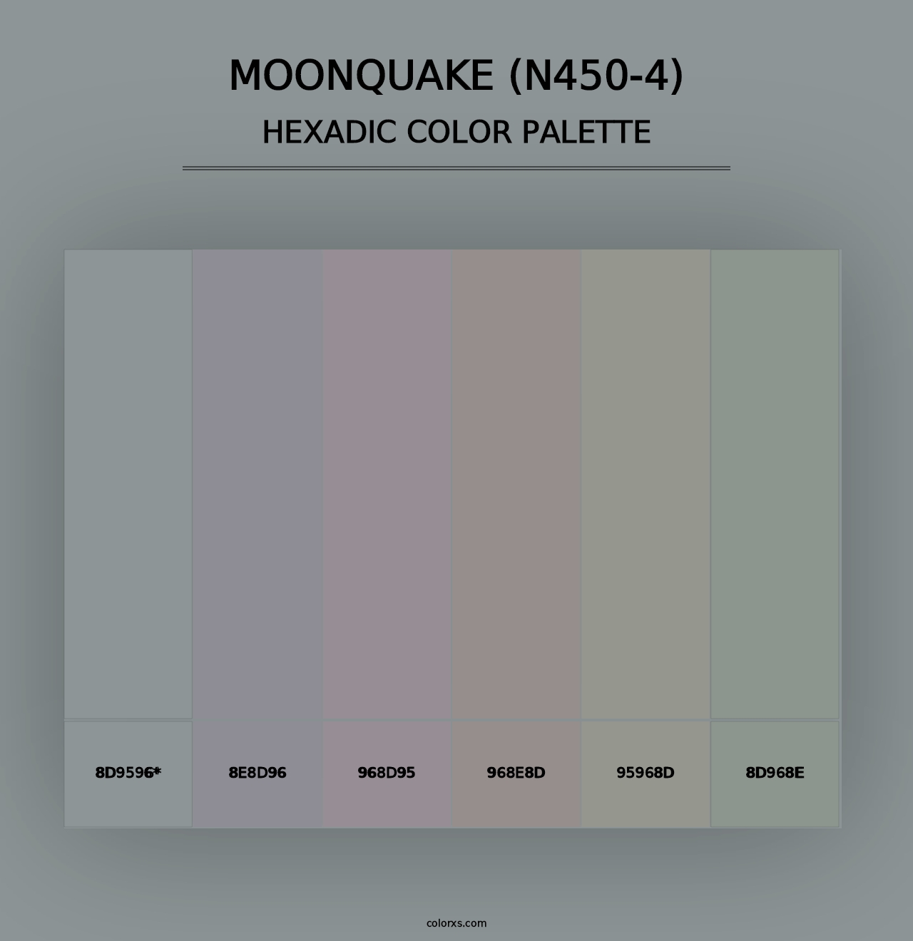 Moonquake (N450-4) - Hexadic Color Palette