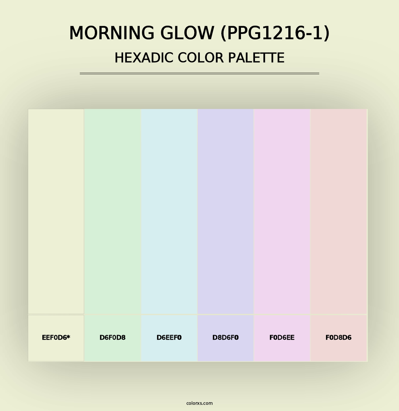 Morning Glow (PPG1216-1) - Hexadic Color Palette