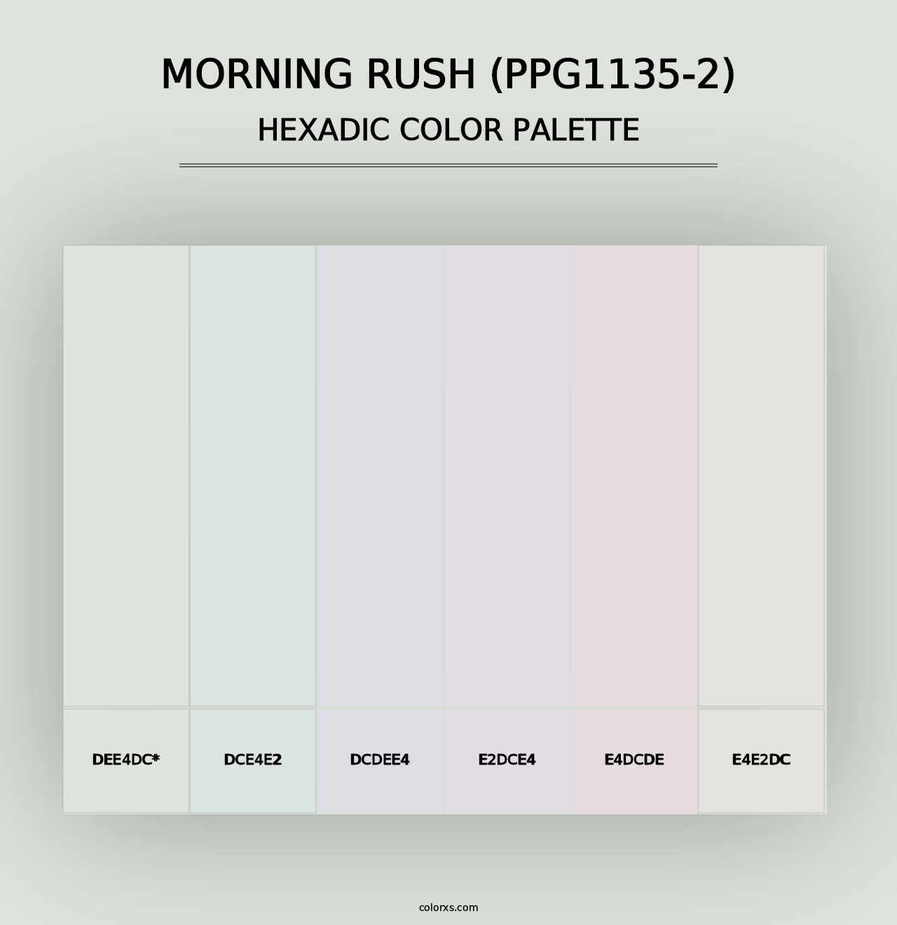 Morning Rush (PPG1135-2) - Hexadic Color Palette